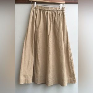 Vintage Linen/Cotton Skirt - XS/S